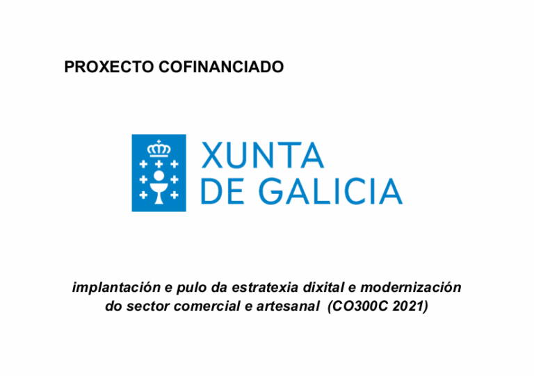 Proyecto cofinanciado por la Xunta de Galicia (CO300C 2021)